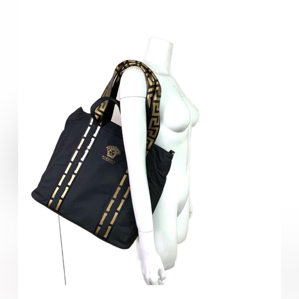 LOWISH START Versace Parfums Tote Shoulder Bag, with Crossbody Strap, EUC - Picture 6 of 6